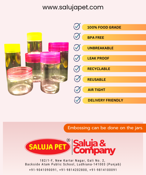 Long Cap Jars Screw Type Lid